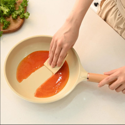 Chảo Phủ Gốm Chống Dính Haatz - Made In Korea Size 24cm -  9 Lớp Đúc Nguyên Khối - Bảo Hành 2 Năm