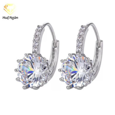 Bông tai bạc Ý Huệ Ngân - Hạt xinh RYE140968