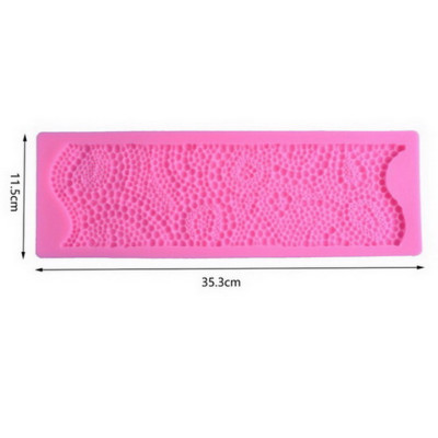 Khuôn silicon làm viền bánh, rau câu, fondant hình chuỗi ngọc - Mã số 1076