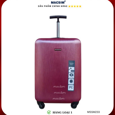 Vali cao cấp Macsim Smooire MSSM233 cỡ 21 inch màu tím hồng - Hàng loại 1