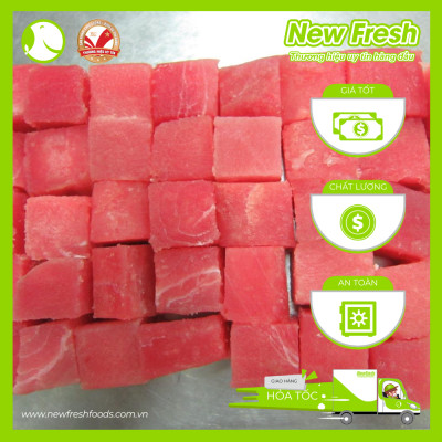 [GIAO NHANH HCM] Cá Ngừ Đại Dương Fillet Cắt Khối - Túi 450Gr