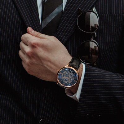 Đồng Hồ Nam I&W Carnival 523G Chính Hãng Full Box Chống Nước Kính Chống Xước Dây Da Cao Cấp BH 60T (Máy Cơ Tự Động)