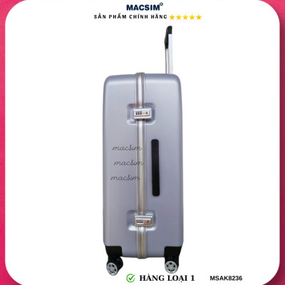 Vali cao cấp Macsim Aksen hàng loại 1 MSAK8236 cỡ 28 inch màu bạc