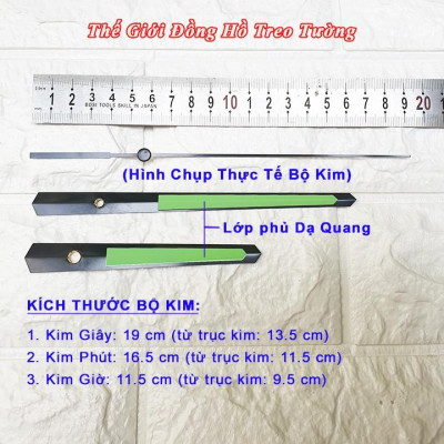 Máy Đồng Hồ EASTAR Kim Trôi Độ Chính Xác Cao – Bảo Hành 2 Năm – Bộ Kim Đen Có Dạ Quang – Tặng Pin Panasonic HI-TOP