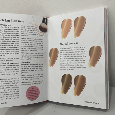Sách - The makeup manual - Sách Trang điểm tự nhiên, Sách Make up, học cách trang điểm từ a-z - Á Châu Books