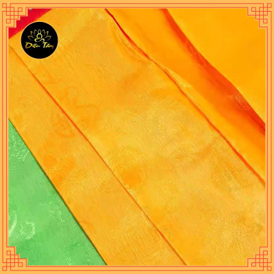 Rèm quây bàn thờ rèm viền quây hình bát bảo cát tường, rèm che chân tường phòng thờ trang trí màu sắc mật tông Diệu Tâm