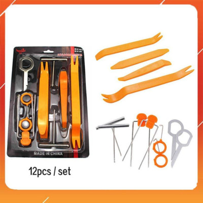 Bộ dụng cụ tháo nội thất ô tô 12 món - Tặng 1 bộ dán gương hậu