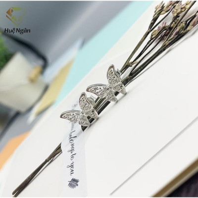 Bông tai bạc Ý 925 Huệ Ngân - Bướm xinh RYE140897