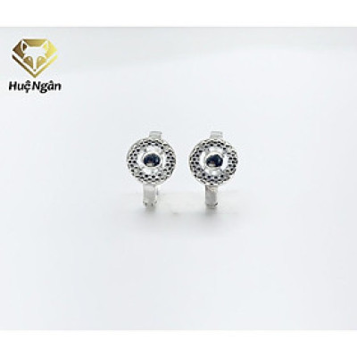 Bông tai bạc Ý 925 Huệ Ngân - Khuyên Vòng Xinh RYE140357