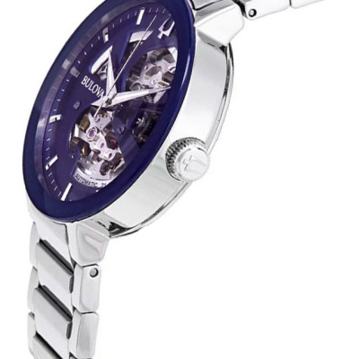 Đồng Hồ Nam Bulova Dây Thép Không Gỉ 96A204 - Mặt Xanh