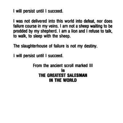 The Greatest Salesman in the World