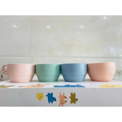 COMBO 2 Cốc nước nhựa cao cấp kiểu thấp Amori 350ml - Chính hãng Inochi