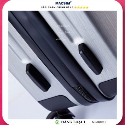 Vali cao cấp Macsim Aksen hàng loại 1 MSAK8210 cỡ 20inch- màu bạc