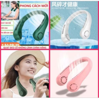 1 CÁI QUẠT GIÓ ĐEO CỔ SIÊU MÁT LẠNH SẠC PIN HÀNG CHUẨN CHẤT LƯỢNG 