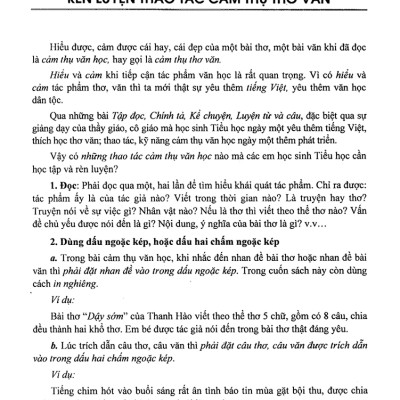 Cảm Thụ Văn Học Dành Cho Học Sinh Lớp 5 (Dùng Chung Cho Các Bộ SGK Hiện Hành) -HA