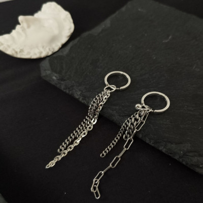 Bông tai xích nam nữ độc đáo thời thượng 1 ĐÔI