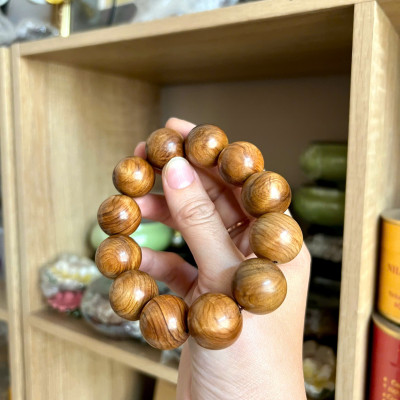 Vòng đeo tay gỗ Bách xanh - size 20li ViP - Đẳng cấp thượng lưu