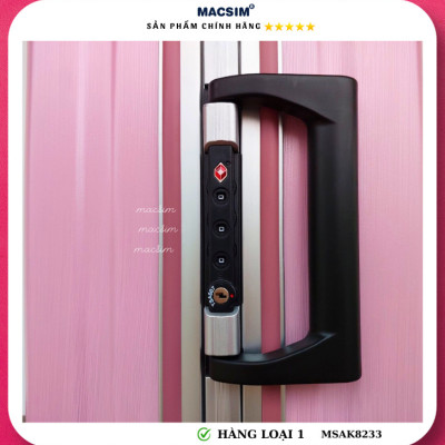 Vali cao cấp Macsim Aksen hàng loại 1 MSAK8233 cỡ 20inch-màu hồng
