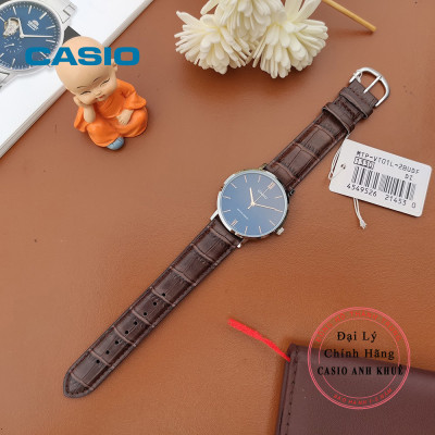 Đồng hồ Casio nữ dây da LTP-VT01L-2BUDF (34mm)