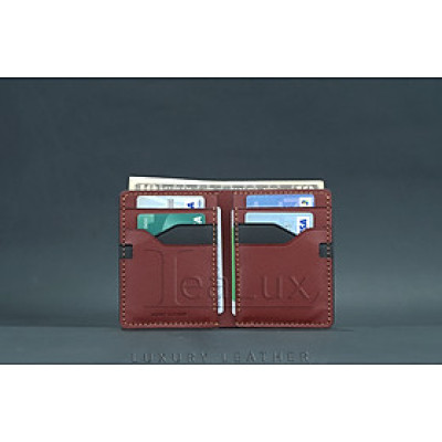 Ví Da Epsom Dáng Đứng Handmade Lealux Epsom Wallet 3