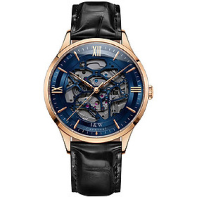 Đồng Hồ Nam I&W Carnival 523G Chính Hãng Full Box Chống Nước Kính Chống Xước Dây Da Cao Cấp BH 60T (Máy Cơ Tự Động)