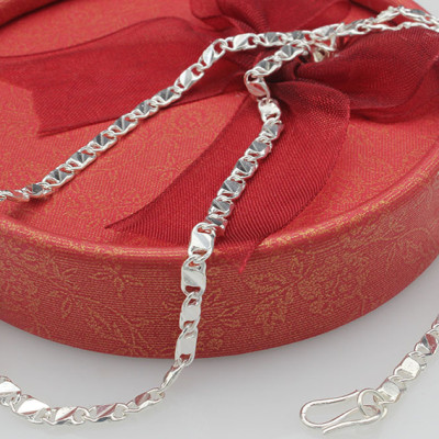 Dây Chuyền Trẻ Em Bằng Bạc Ta  Sợi Dây Mè Bạc Hiểu Minh DTE036