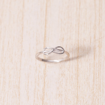 Nhẫn bạc vô cực 925 trơn  Gix Jewel N10