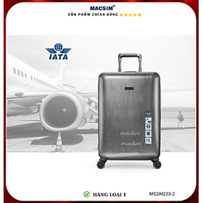Vali cao cấp Macsim Smooire MSSM233 cỡ 21 inch màu đen - Hàng loại 1