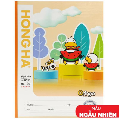 Lốc 5 Tập Học Sinh Class Oringa Fun 4 Ô Ly Vuông 96 Trang 80gsm - Hồng Hà 0318 (Mẫu Sản Phẩm Giao Ngẫu Nhiên) - Tặng Kèm 1 Cuốn Cùng Loại