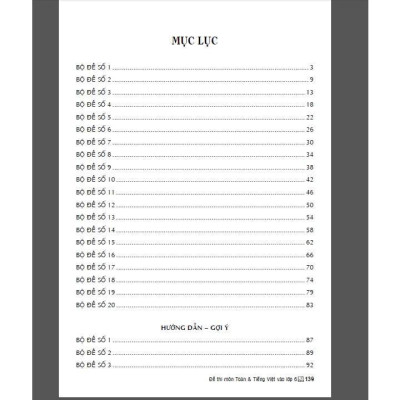 Sách - Đề Thi Môn Toán Tiếng Việt Dùng Cho Học Sinh Lớp 5 Thi Vào Lớp 6 - Dành Cho Các Bộ SGK Hiện Hành - Hồng Ân