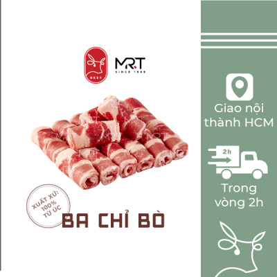 Ba chỉ Bò Úc 500gr | 100% nhập khẩu | Dùng ăn lẩu và nướng | Giao siêu tốc HCM | Mr.T Beef