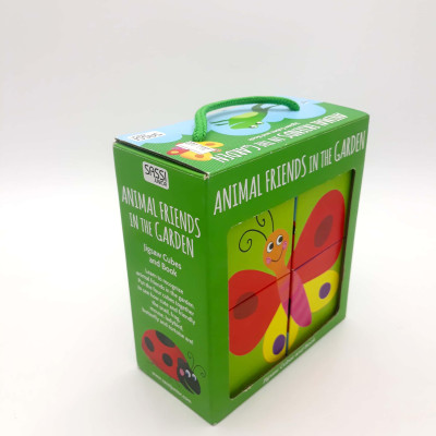 Animal Friends In The Garden (Jigsaw Cubes & Book)