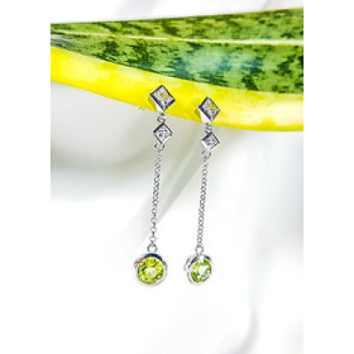 Bông tai đá Peridot LAT.176