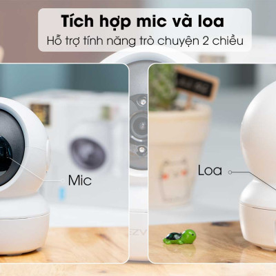 Camera WIFI trong nhà xoay 360 Ezviz C6N 2MP/4MP đàm thoại 2 chiều - Hàng chính hãng