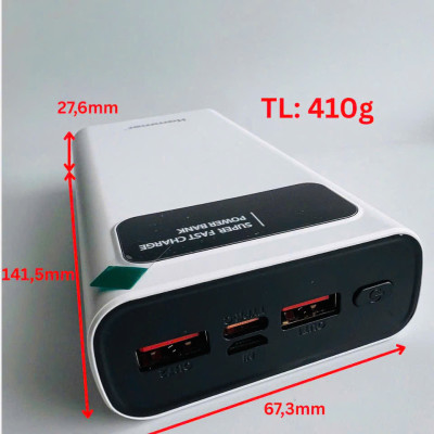 Sạc dự phòng Ham mer H-P88 22.5W - 20.000mAh, Kim Ánh cam kết hàng chính hãng bảo hành 12 tháng