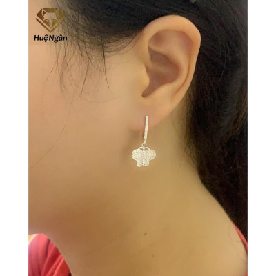Bông tai bạc Ý 925 Huệ Ngân - Cánh Hồ Điệp RYE140933