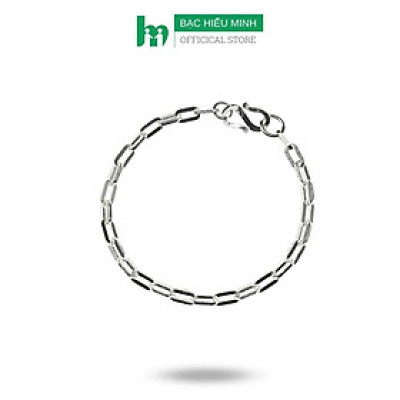Lắc Tay Bé Yêu Bạc Ta Kiểu Móc Xích Đơn Giản Bạc Hiểu Minh LTE022A