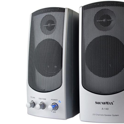 Loa vi tính 2.0 SoundMax A140 Tổng Công Suất 10W - BH 12 Tháng - Hàng Nhập Khẩu
