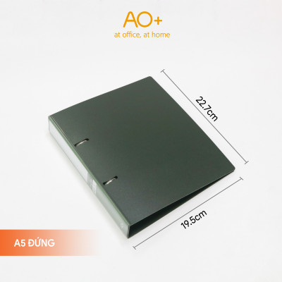 Bìa còng A5 Switch OFF AO+ lưu trữ tài liệu gáy 3.5cm chất liệu nhựa PP WB213/WB214