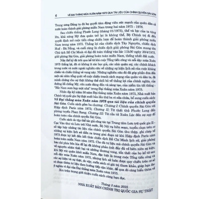 Sách - Về Đại Thắng Mùa Xuân Năm 1975 Qua Tài Liệu Của Chính Quyền Sài Gòn
