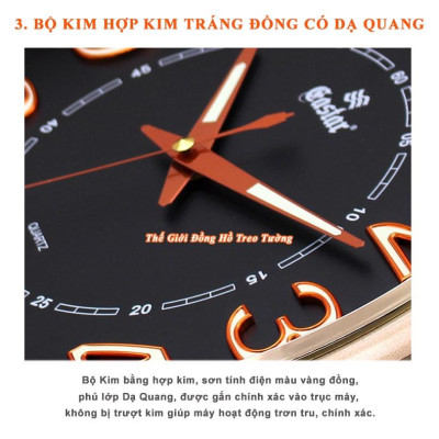 Đồng Hồ KIM TRÔI EASTAR Tròn – Bộ Kim & Số có DẠ QUANG (*) – Tặng Pin Maxell – Bảo Hành 1 Năm
