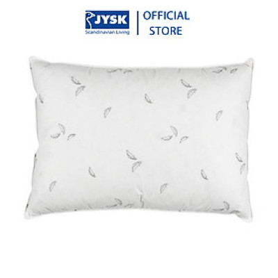 Ruột gối | lông vũ | JYSK Beito | trắng họa tiết | R50xD70cm | 850gr