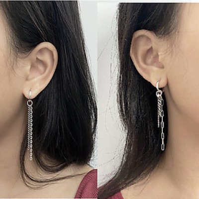 Bông tai xích nam nữ độc đáo thời thượng 1 ĐÔI