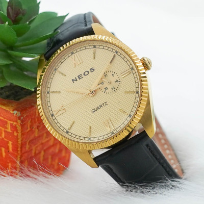 Đồng Hồ Nam Dây Da Neos N-40703M 4 Kim Sapphire Bảo Hành Chính Hãng 5 Năm