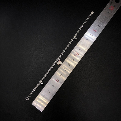 Vòng , Lắc Tay Chân Cho Bé Bạc Ta S99 Dây Xoắn Kép Mix Thỏ Dễ Thương BẠC HIỂU MINH LTE534