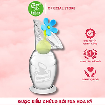 Combo Cốc hứng sữa Gen.2 và Nút hoa chặn Haakaa. Chất liệu silicone cao cấp, an toàn. Không chứa BPA, PVC và phthalate