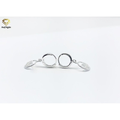 Bông tai bạc Ý 925 Huệ Ngân - Vương miện xinh RYE140813