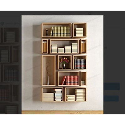 Bộ 12 Kệ Sách Treo Tường Juno Sofa CTBST12 KT 180 x 105 x 20cm