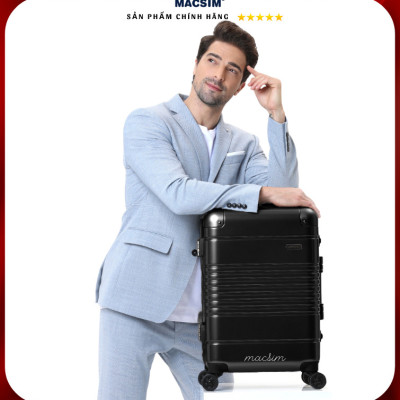 Vali cao cấp Macsim Smooire MSSM368cỡ 20 inch màu đen - Hàng loại 1