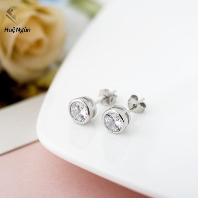 Bông tai bạc Ý 925 Huệ Ngân - Nụ đá RYE140631